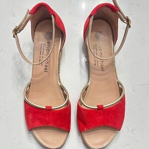 Eric Michael Red Women's Sandals